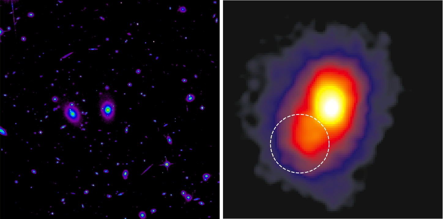 Optical and X-ray images of RXJ1347