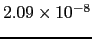 $2.09\times 10^{-8}$