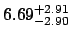 $6.69_{\rm -2.90}^{\rm +2.91}$