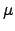 \ensuremath{\mu}