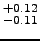 $^{+0.12}_{-0.11}$