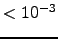 $<10^{-3}$