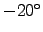 $-20^{\rm o}$